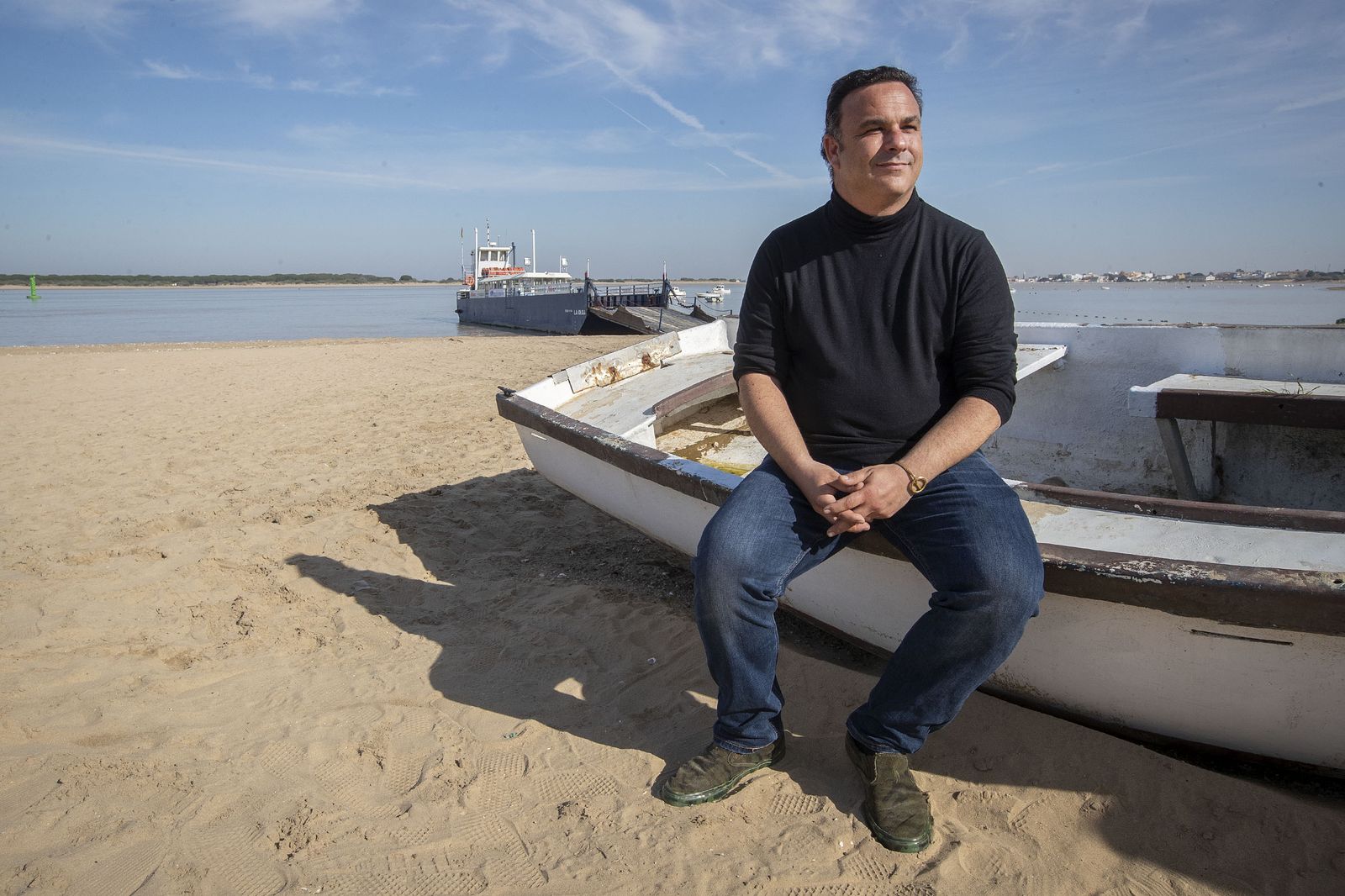 Ángel León, tras el operativo, en Bajo de Guía