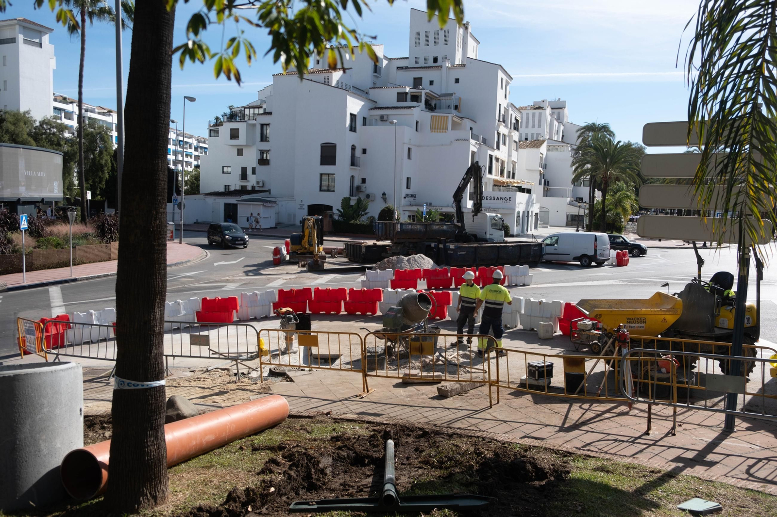 Los trabajos de actuación en la red.