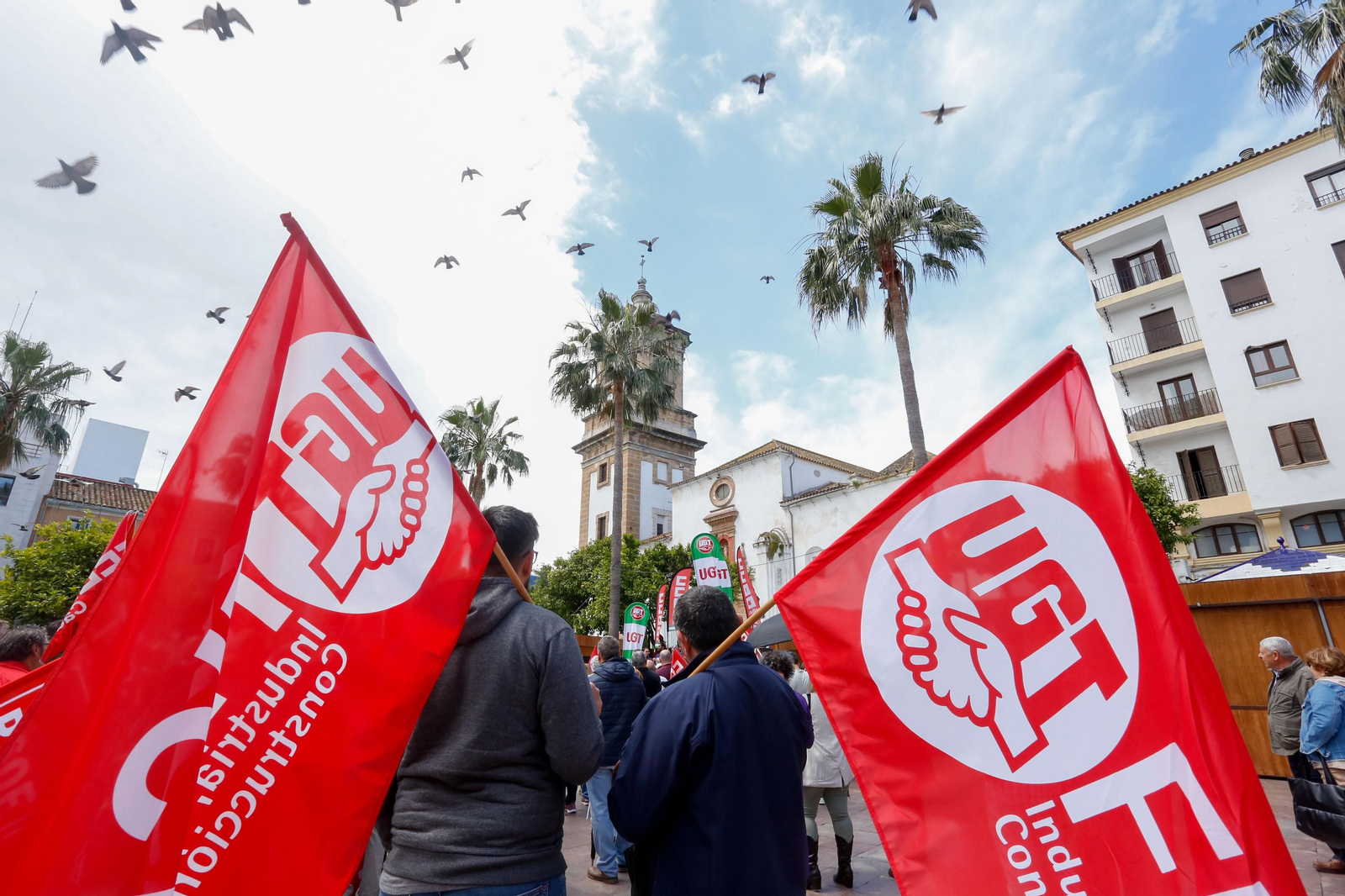Fotos de la manifestación del Primero de Mayo en Algeciras