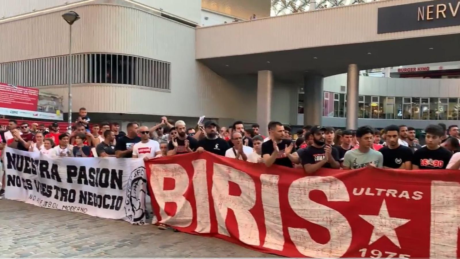 Una imagen de la concentración.