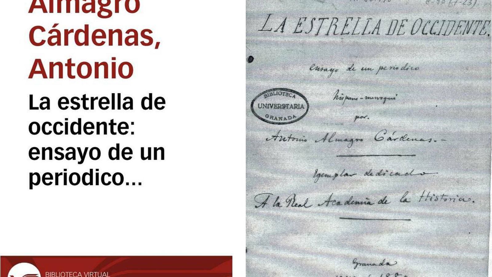'La Estrella de Occidente', de  Almagro Cárdenas.