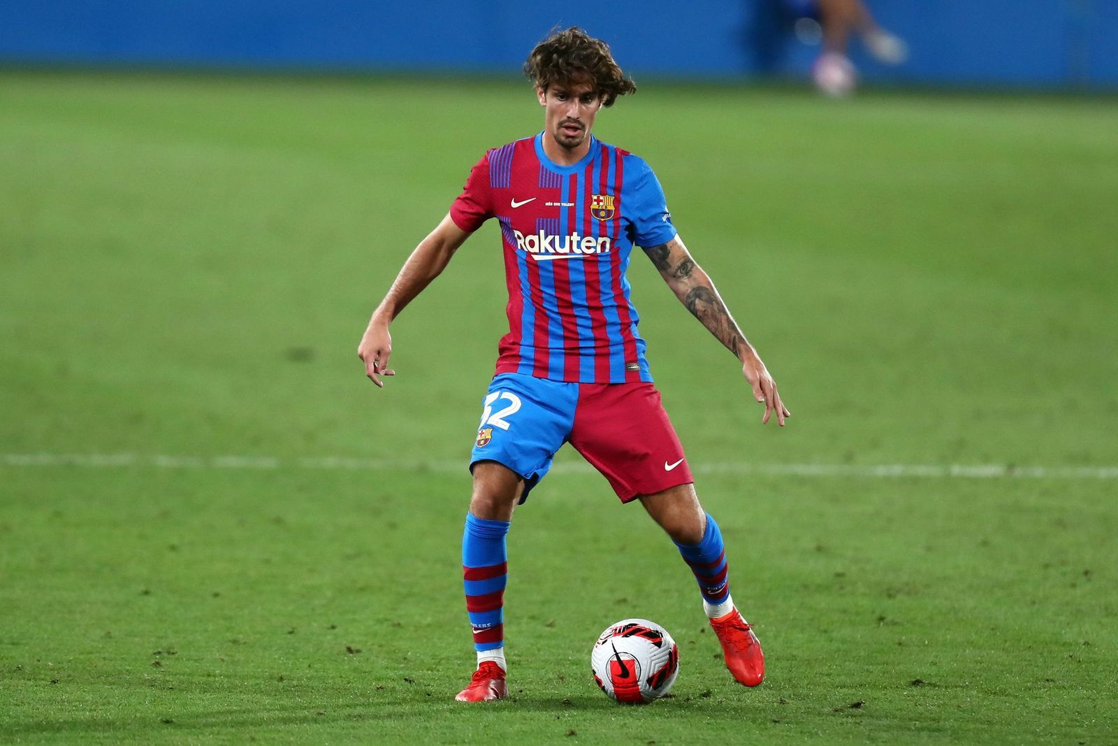 Álex Collado, en un encuentro en su etapa como futbolista del Barcelona.