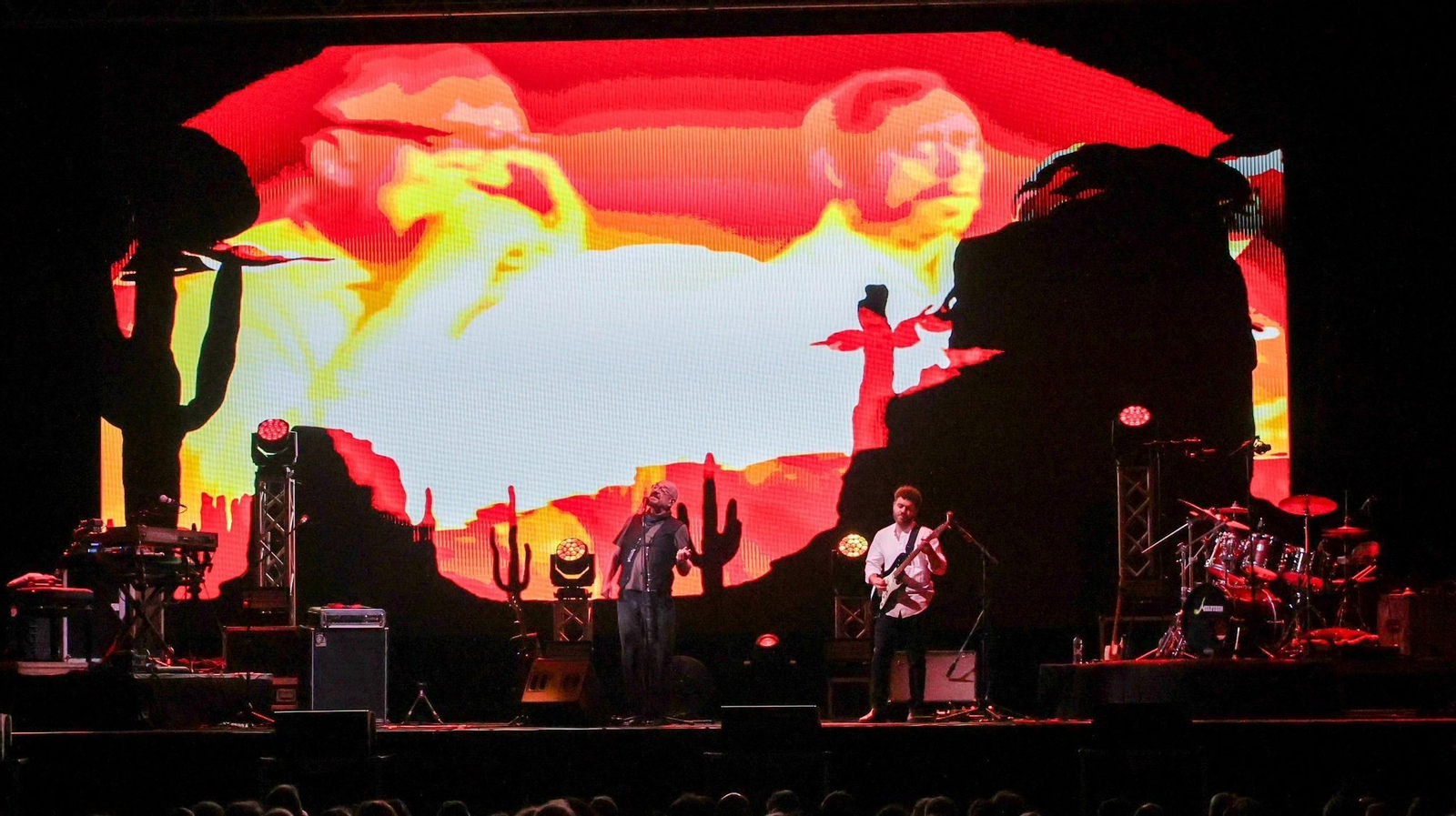 Jethro Tull, durante el concierto en Tío Pepe Festival.