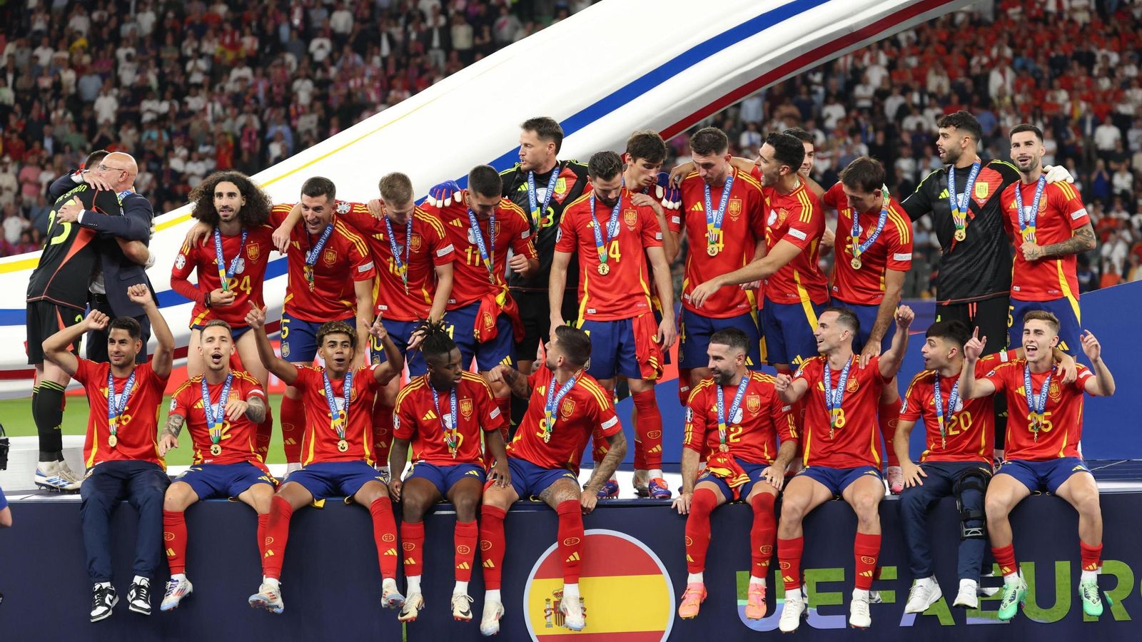 Las mejores fotos del título de España ante Inglaterra
