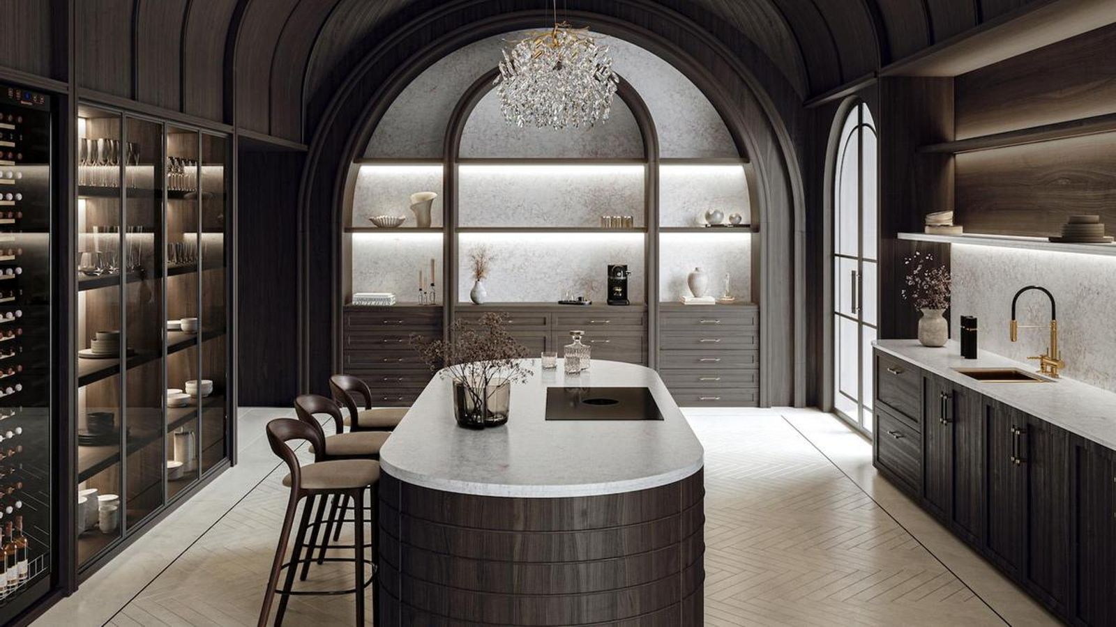 Silestone XM European Kitchen Le Chic Boheme Riviere Rose