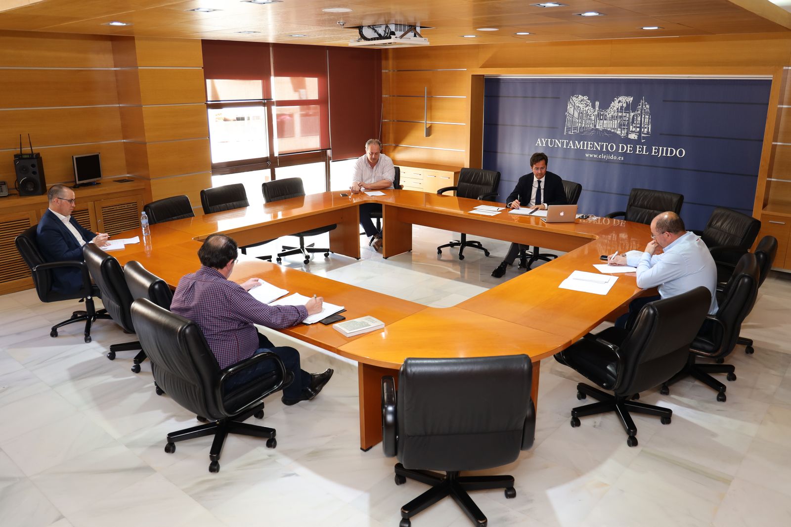 Reunión de la Junta de Portavoces en el Ayuntamiento de El Ejido.