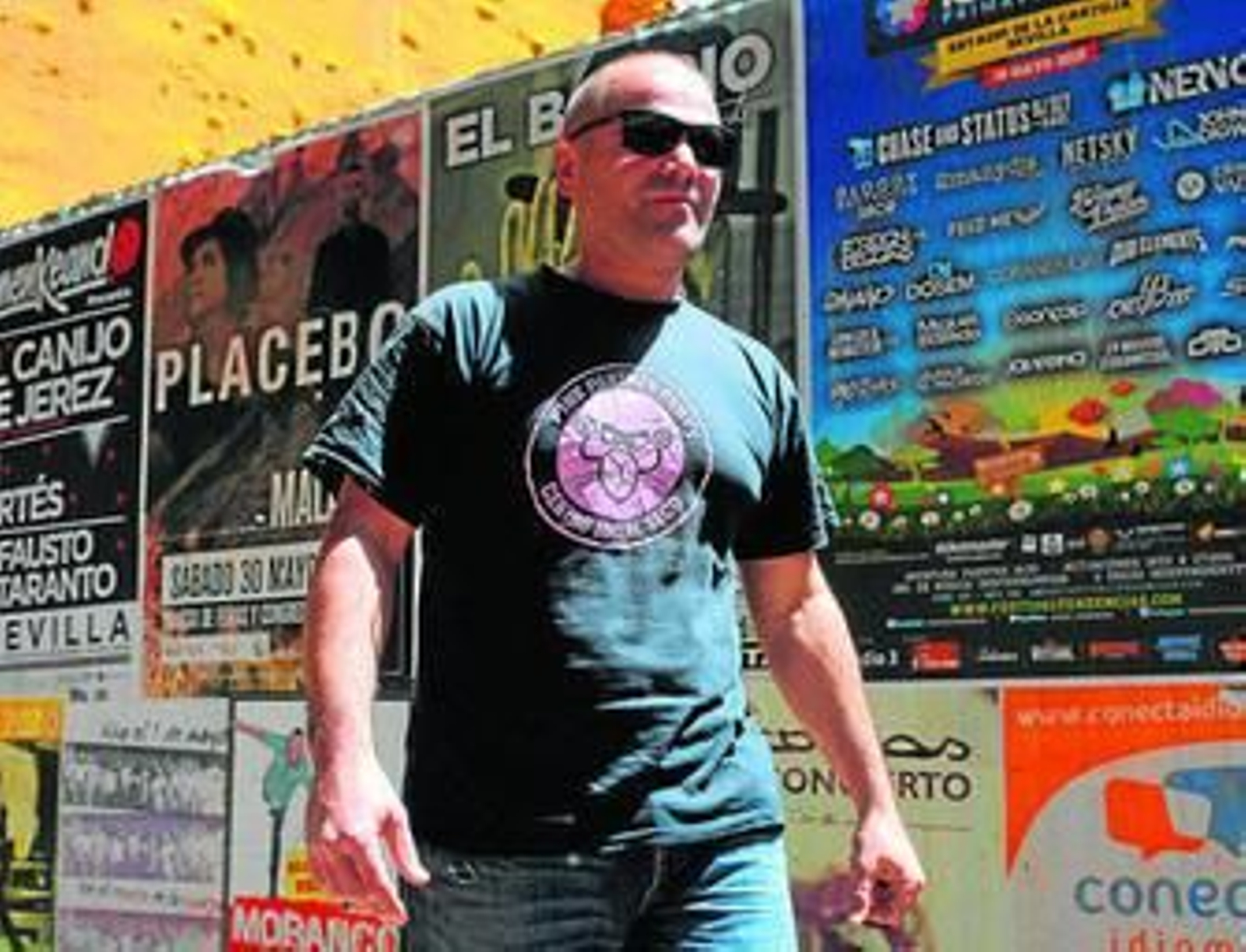 Santiago Cirugeda, el pasado viernes en la Alameda de Hércules. Santiago Cirugeda, el pasado viernes en la Alameda de Hércules.