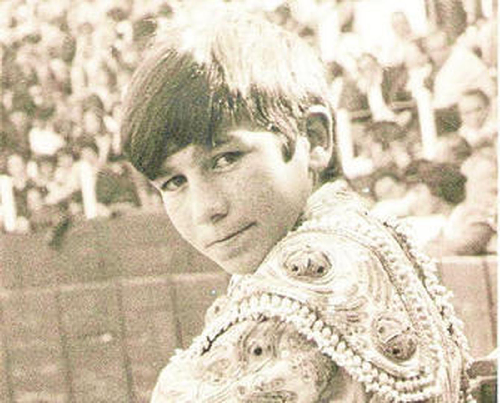 Carmelo García Cabo, en su primera actuación en la plaza de Sanlúcar de Barrameda.