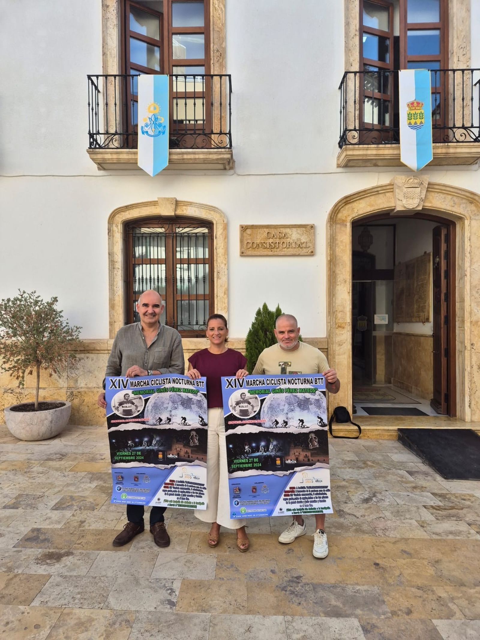La alcaldesa, María del Mar Alfonso, durante la presentación del cartel del evento