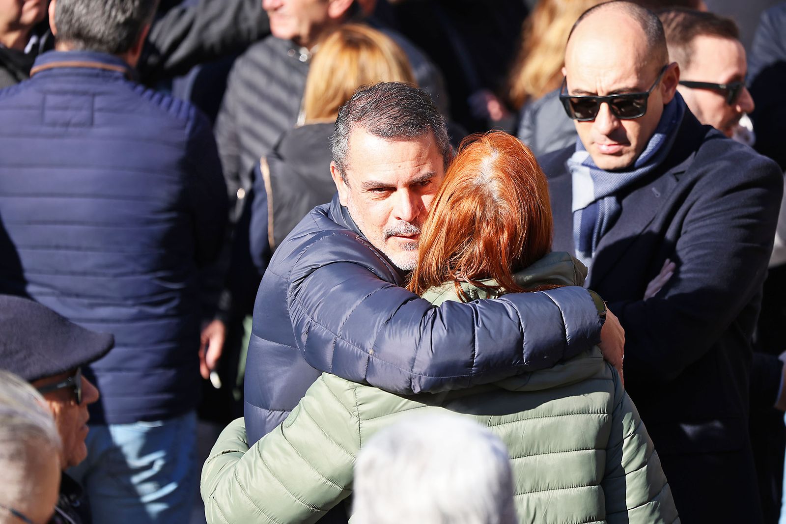 Las fotografías del minuto de silencio por el trágico accidente de tren