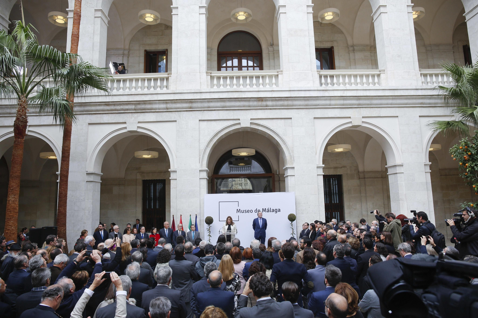 Inauguración del Museo de Málaga en La Aduana