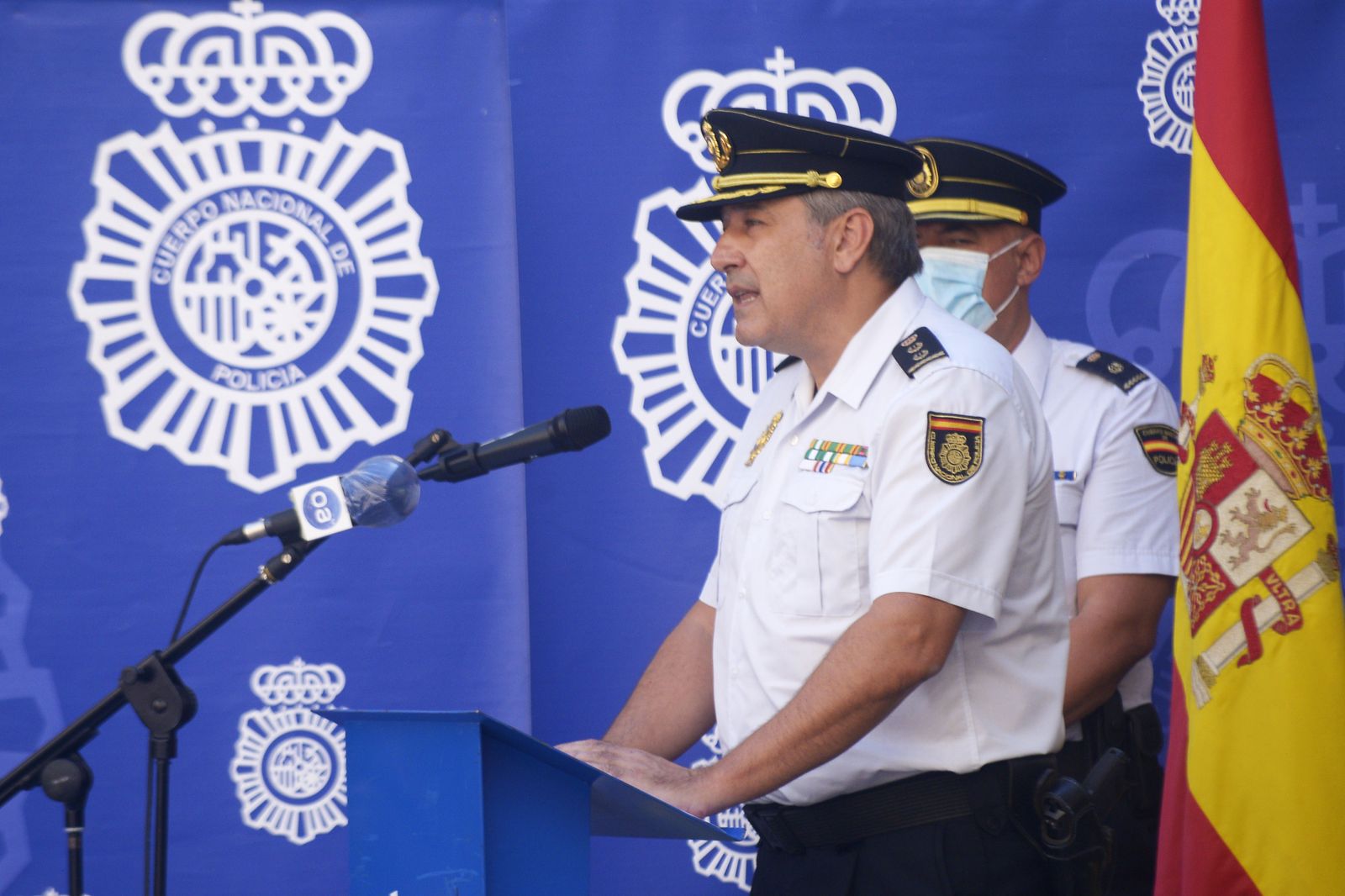 Fotos de la toma de posesion del cargo del nuevo comisario de la Policía Nacional