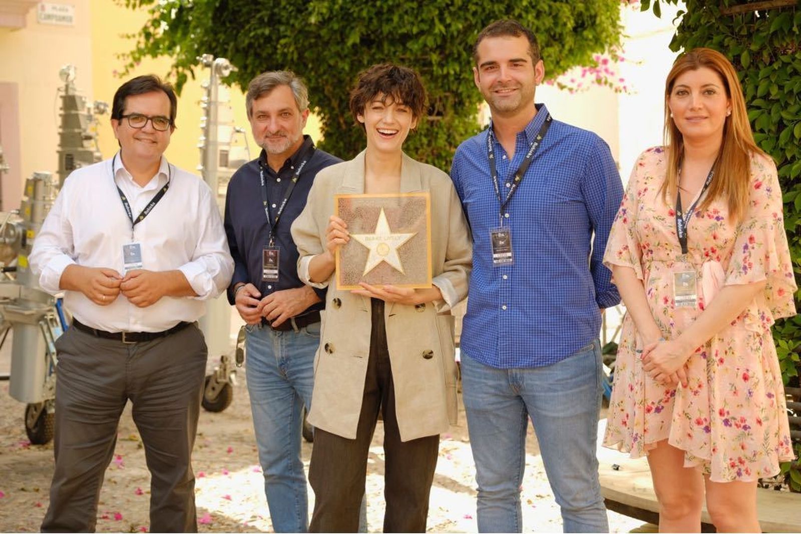 Antonio Jesús Rodríguez, Ángel Escobar, Blake Lively, Ramón Fernández-Pacheco y Carolina Lafita.