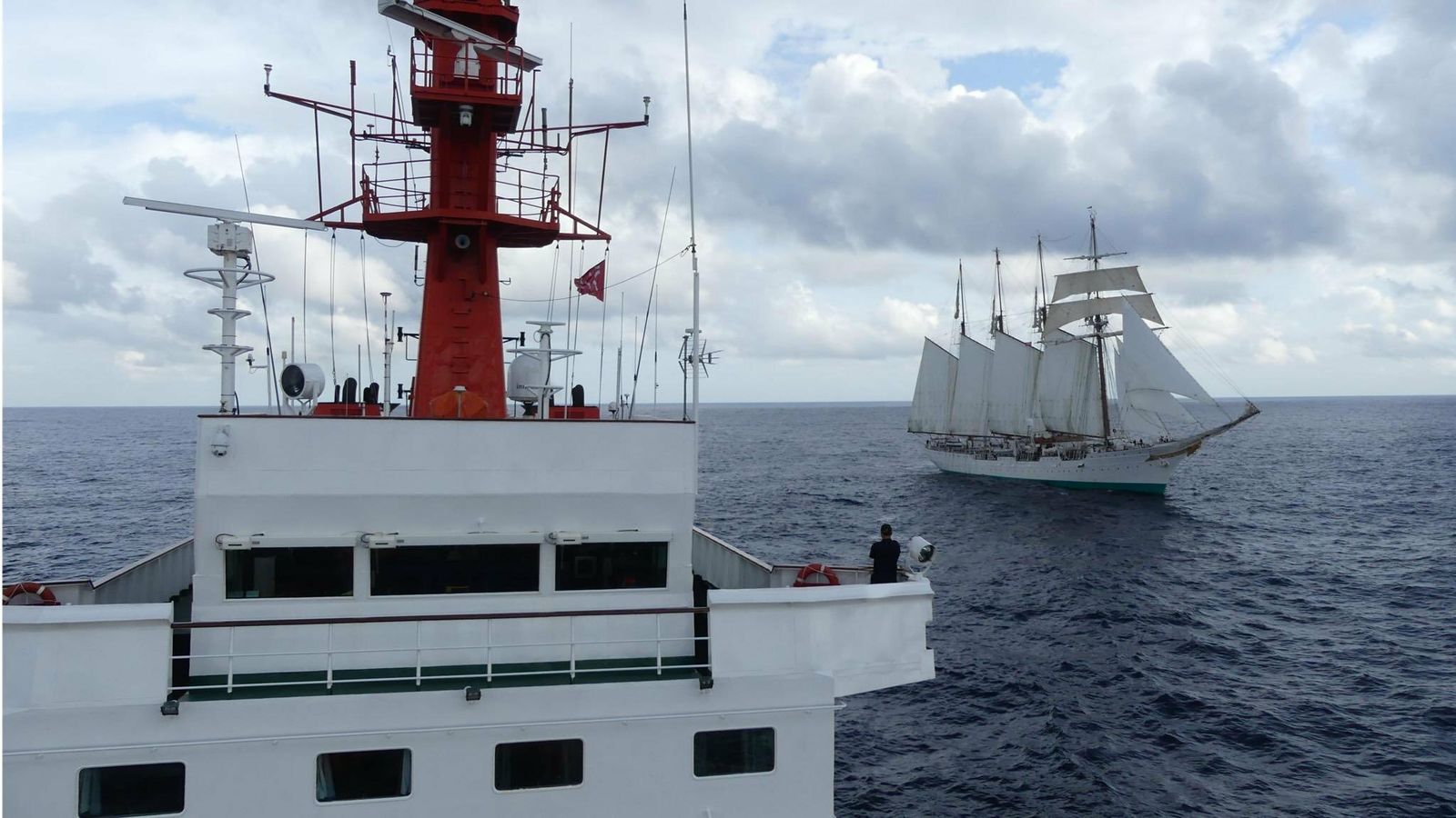 Encuentro en la mar.