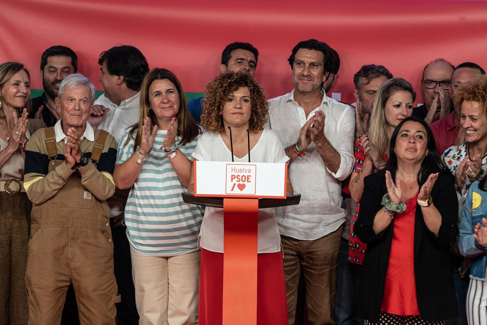 Imágenes: Así se ha vivido la noche electoral en la sede del PSOE en Huelva