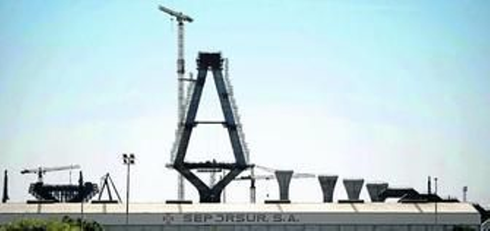 Imagen de la pila 13 y varias de las que están contiguas, donde aún se sigue trabajando.