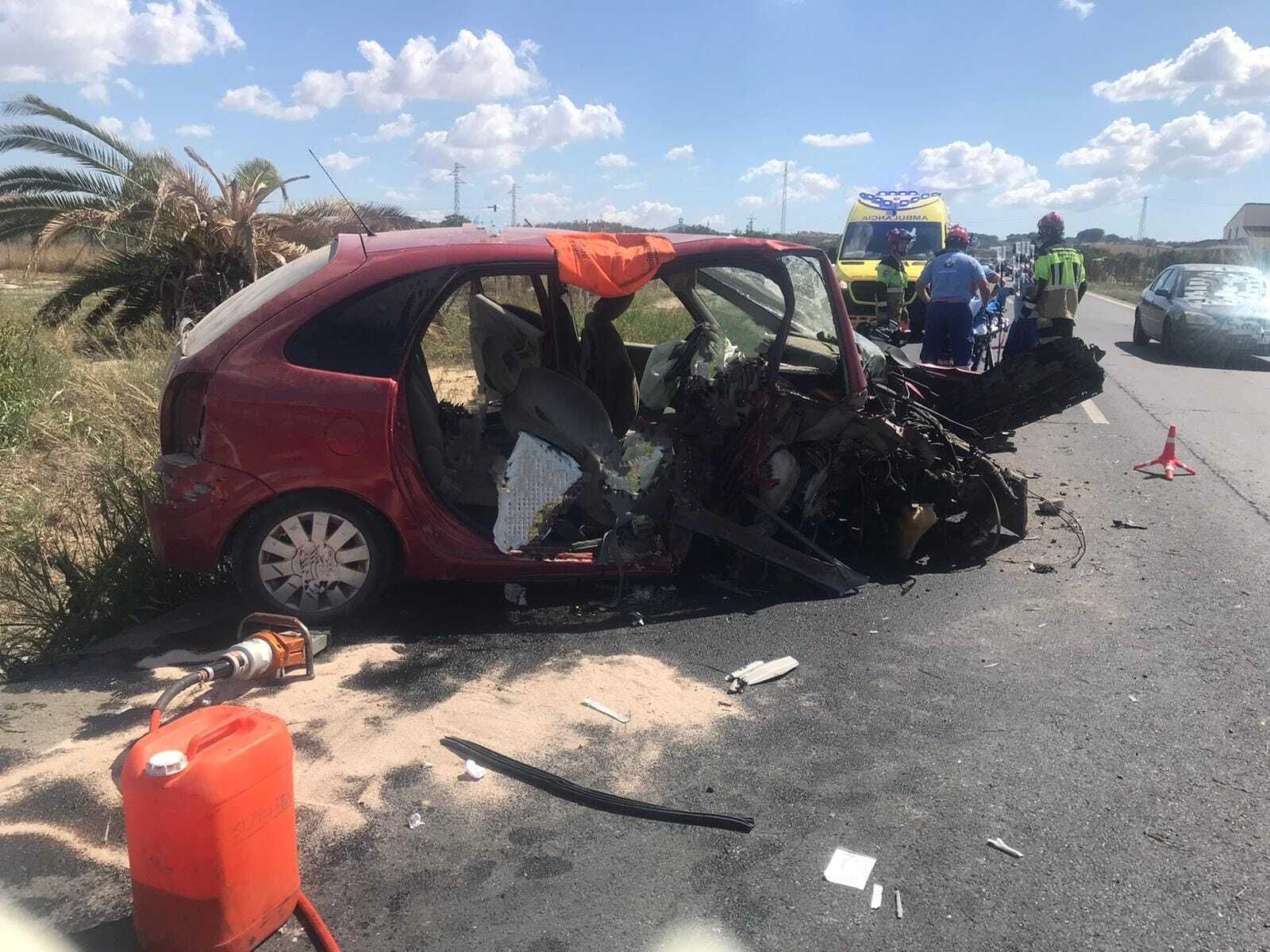 El accidente en Villarrasa es uno de los más graves de la semana.
