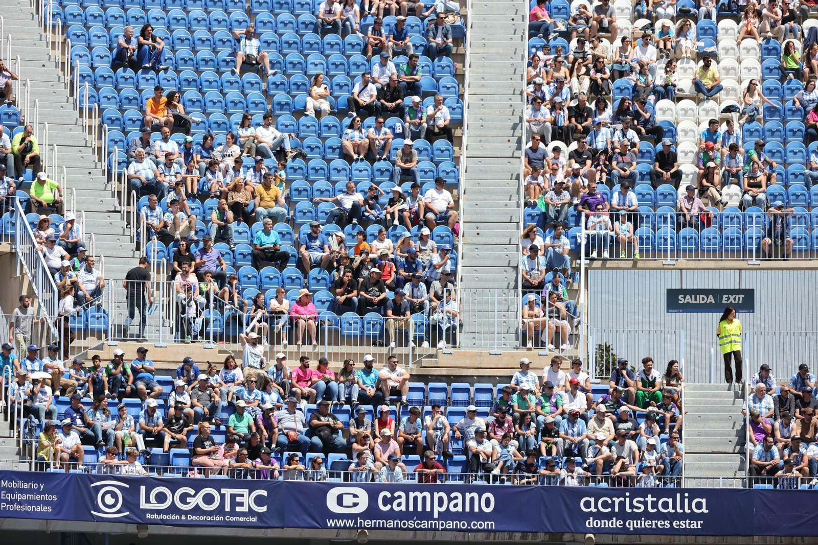 Búscate en el Málaga CF - Mérida en las gradas de La Rosaleda