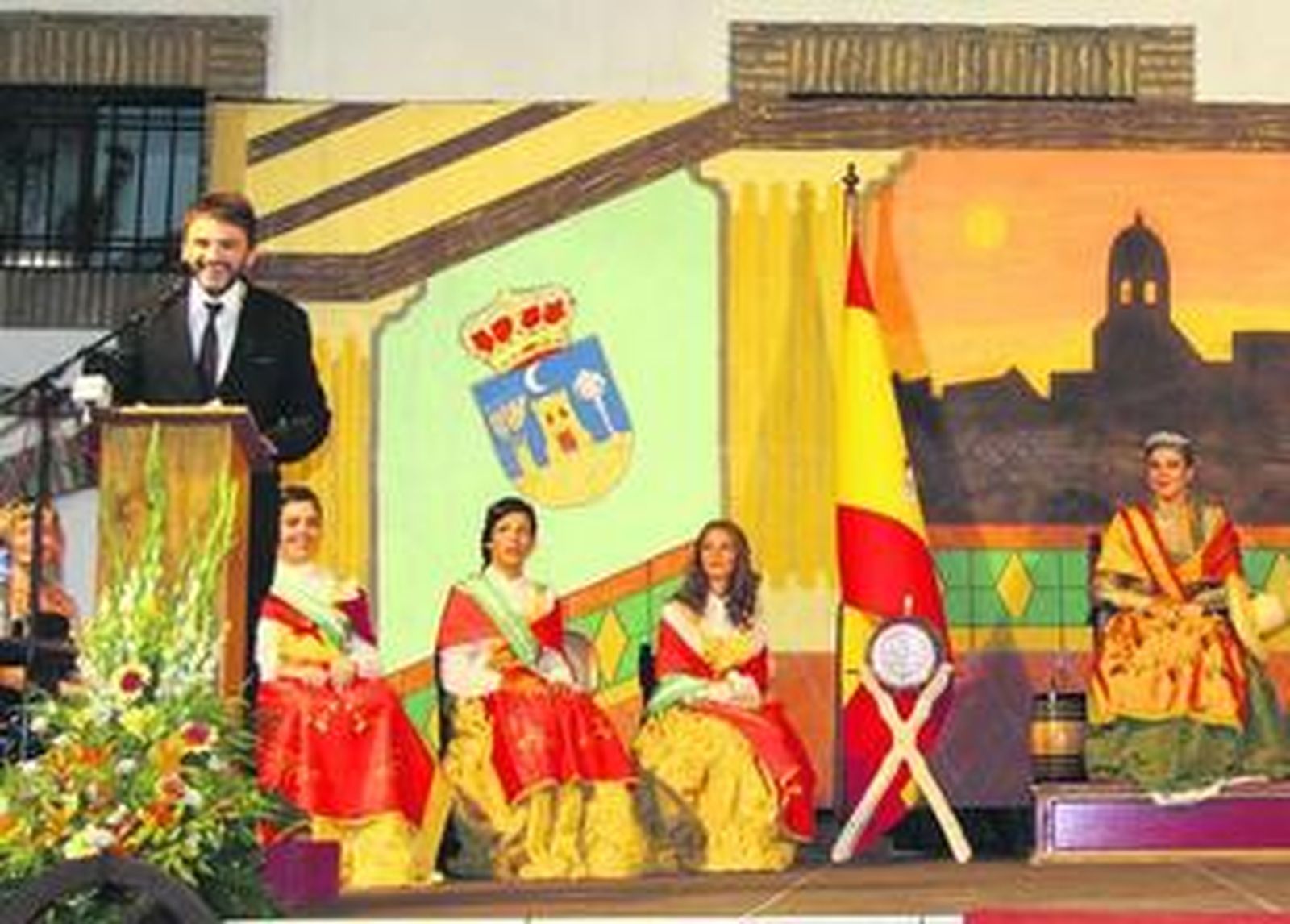 Tejero, ayer durante la exaltación de las fiestas montillanas.