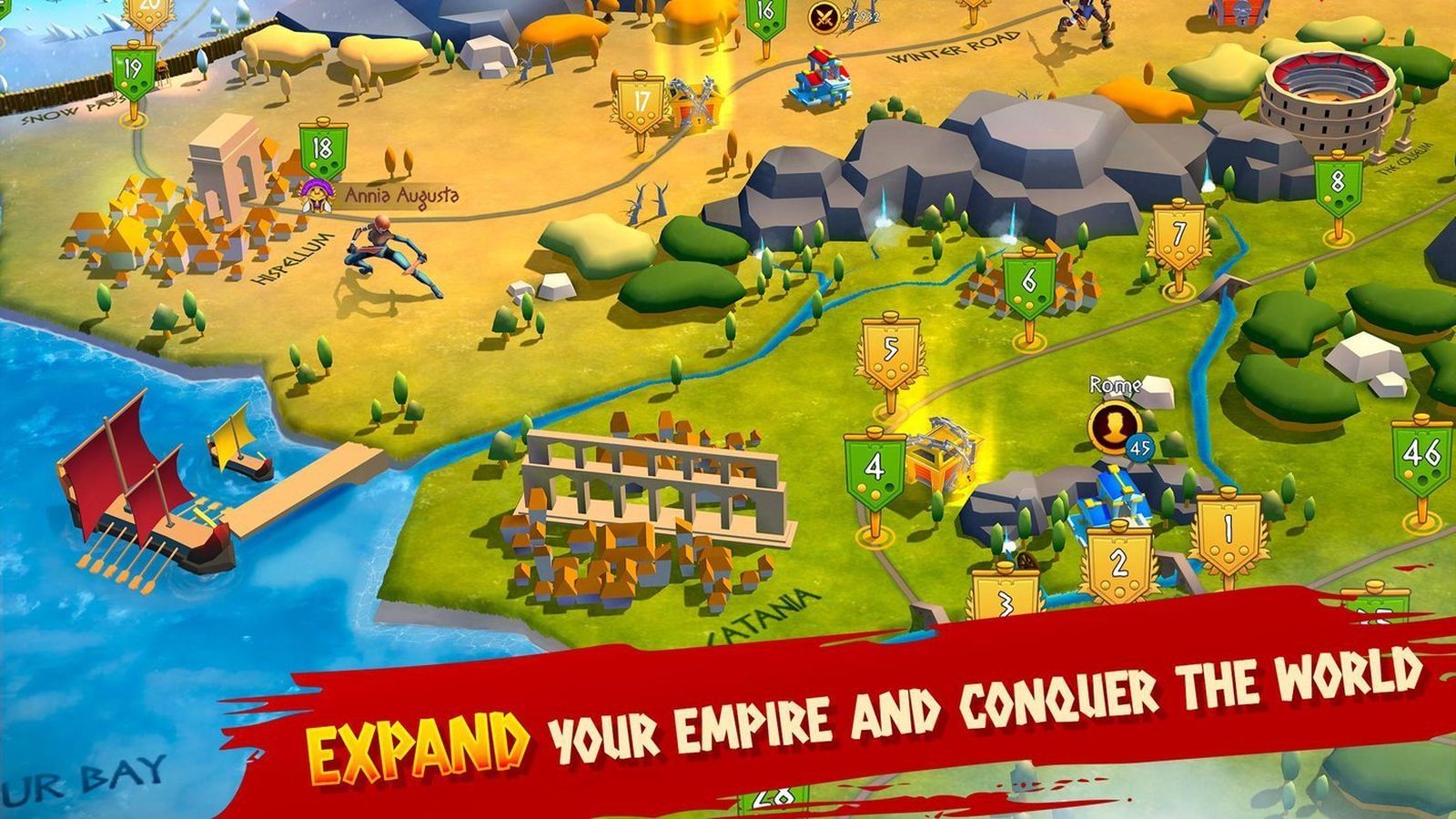 Una de las pantallas del videojuego 'Gladiator'.