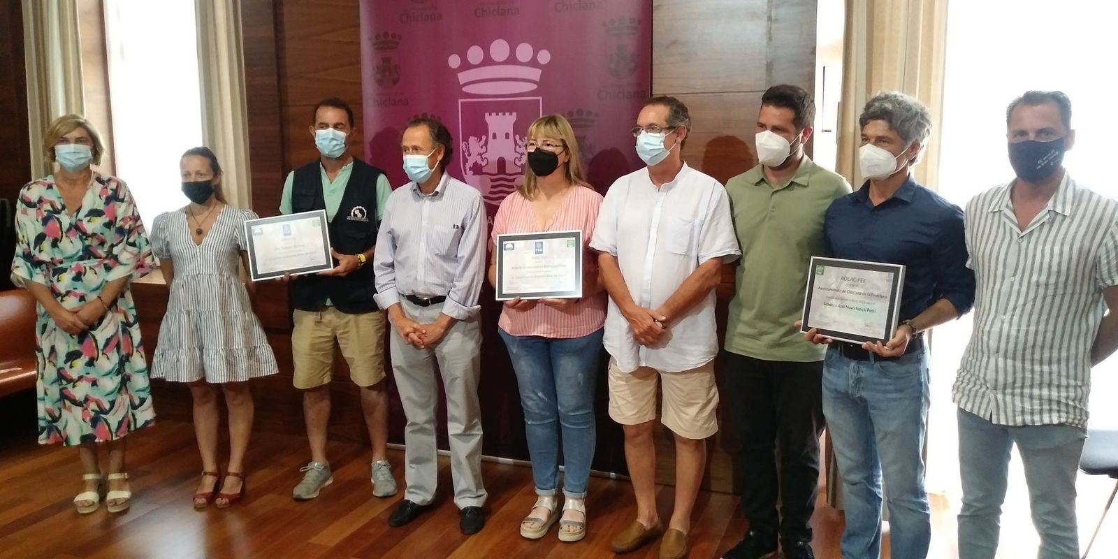 Entrega de los distintivos que acreditan como Centros Azules.