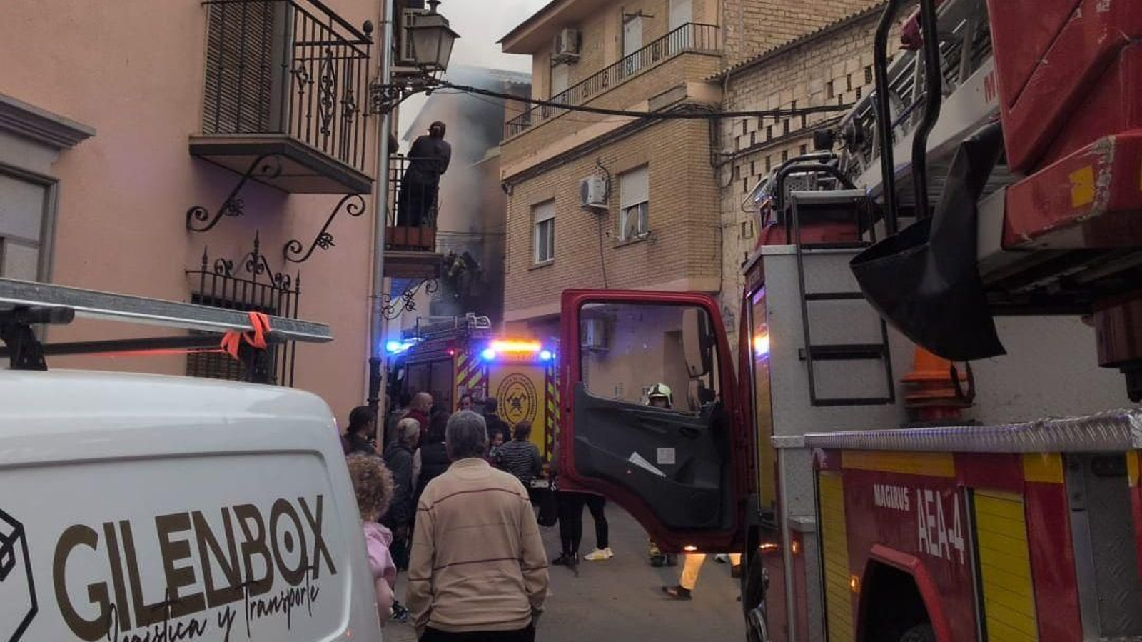 el incendio de la vivienda en Las Gabias