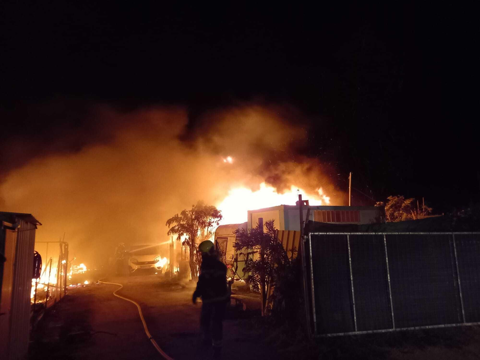 Así ha quedado la zona de El Palmar donde se ha declarado el incendio