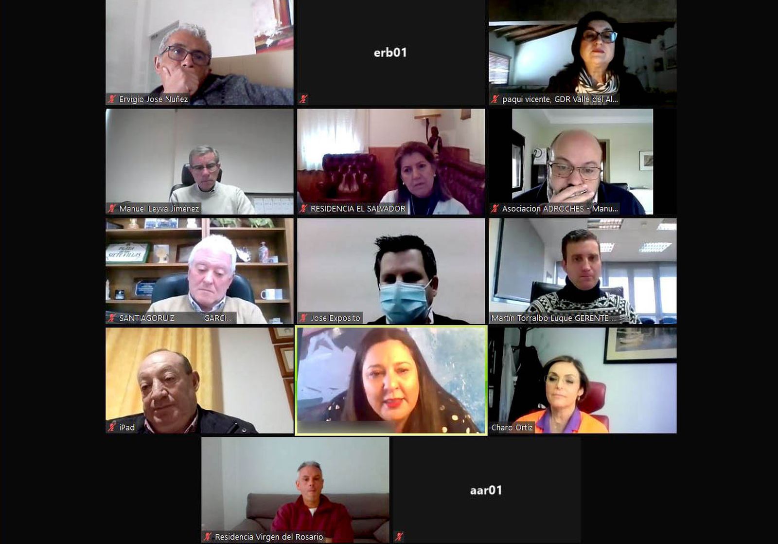 Reunión entre Iprodeco y los grupos de Desarrollo Rural.