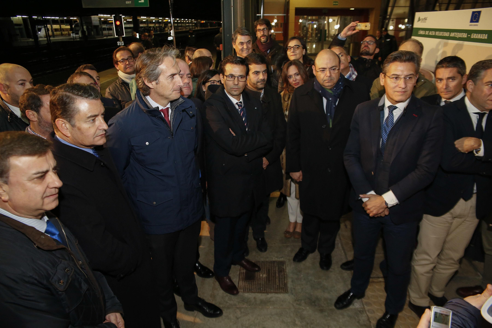 Inauguración en Antequera de las fases de pruebas del AVE