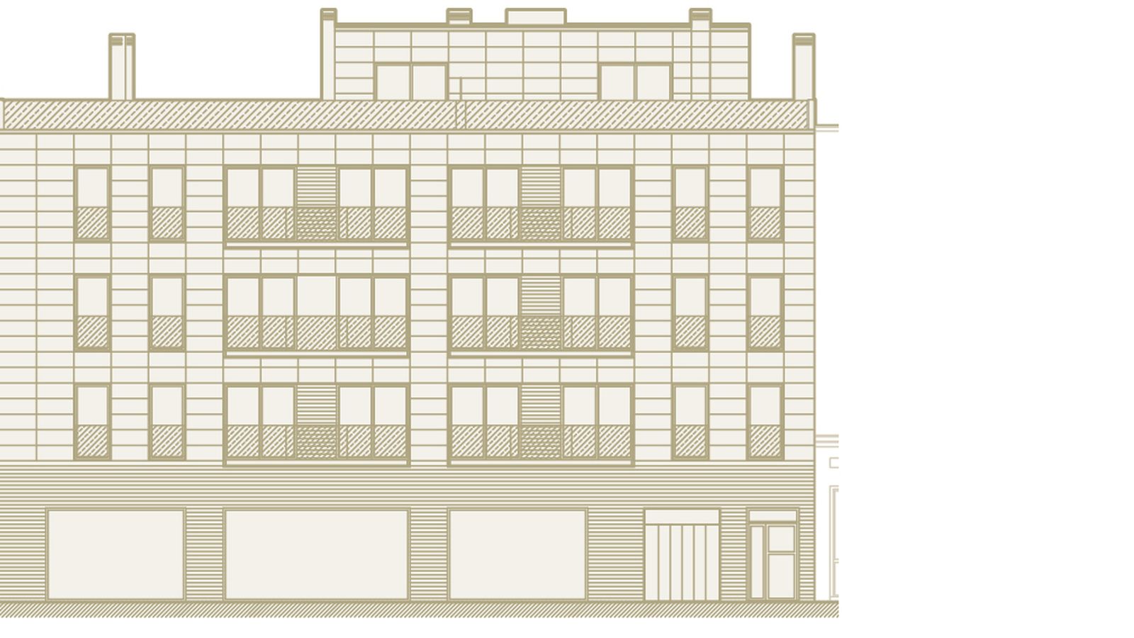 Proyecto de la fachada del bloque residencial, adelantado por ‘Diario de Sevilla’ en 2019.