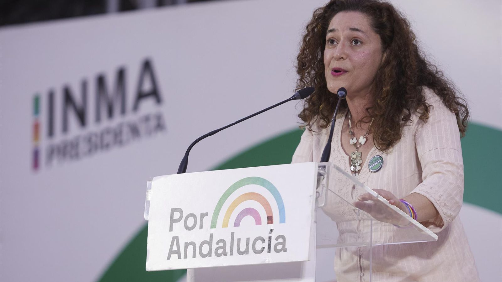 La candidata de Por Andalucía a la presidencia de la Junta de Andalucía, Inmaculada Nieto