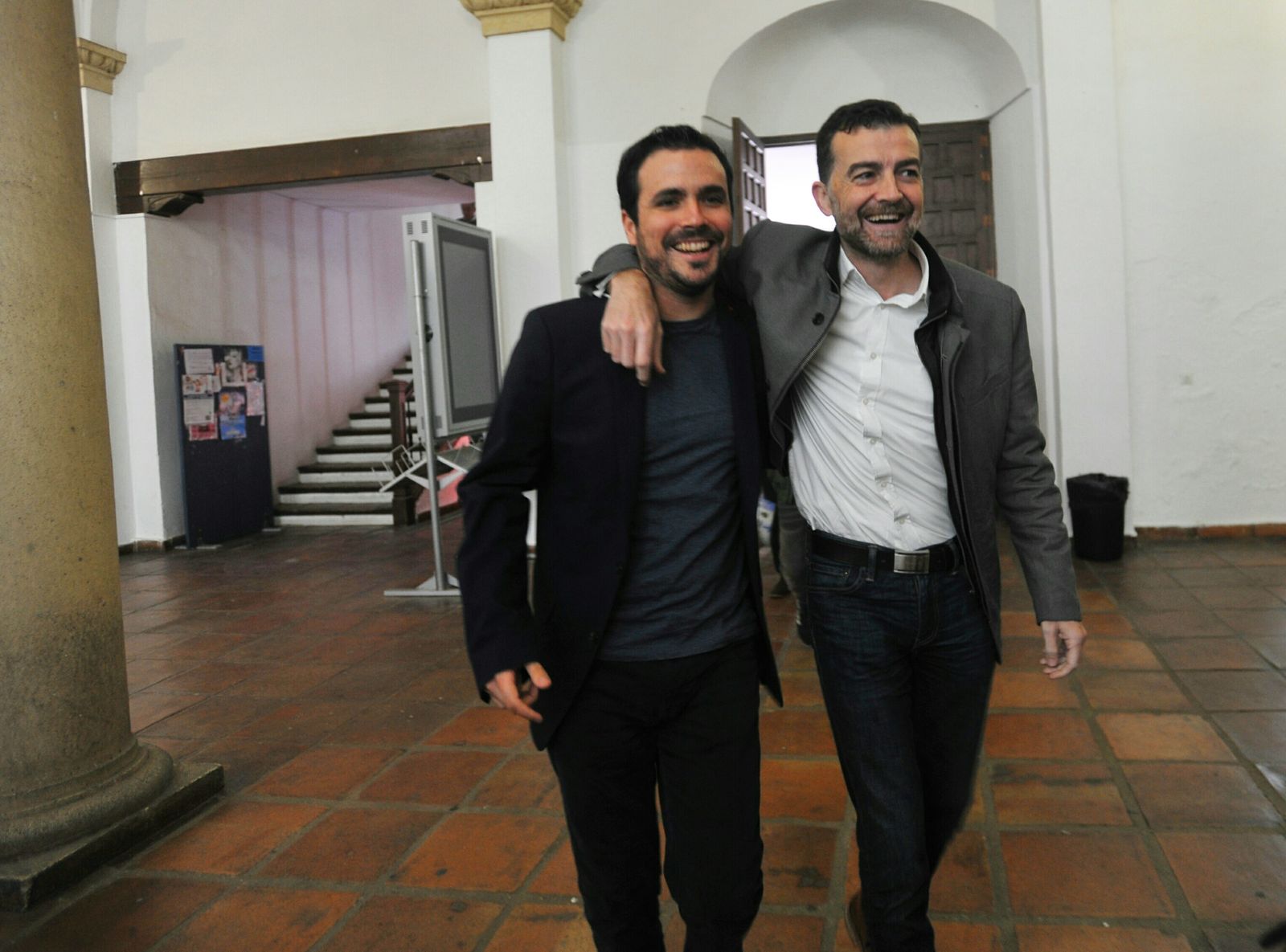 Alberto Garzón y Antonio Maillo.