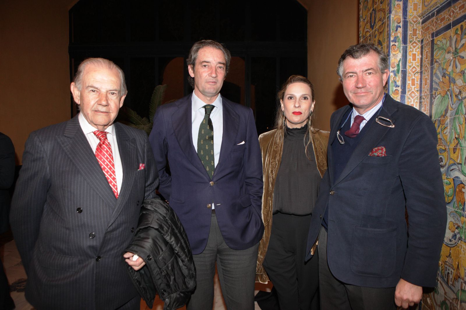 José Bohórquez, Luis López de Carrizosa, Diana Domecq y Antonio de León.