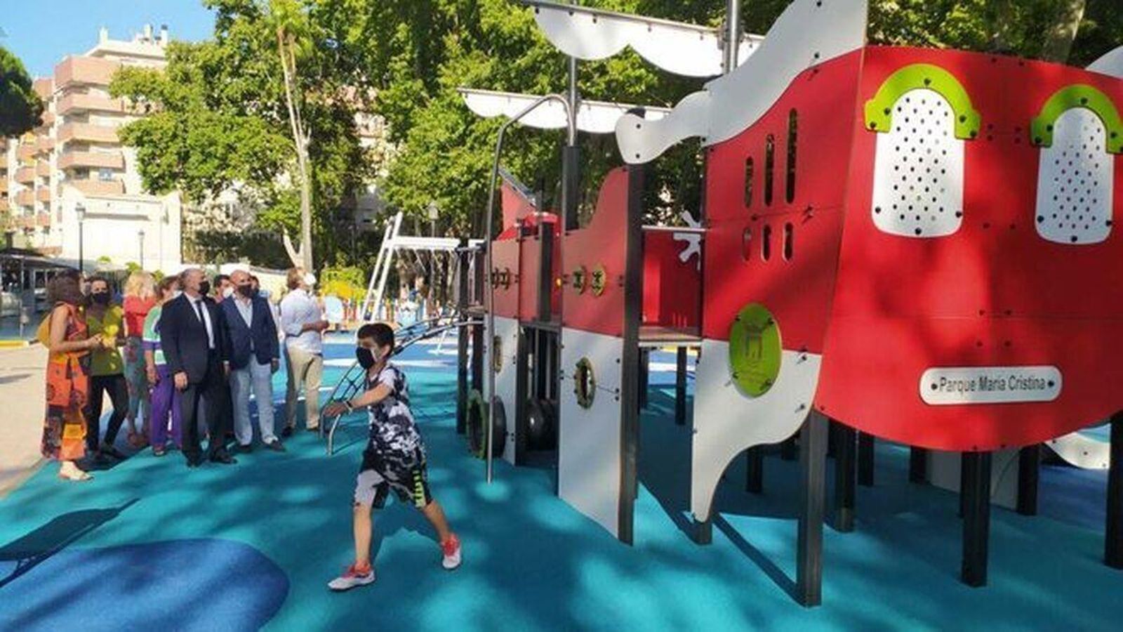 Zona infantil del Parque María Cristina.
