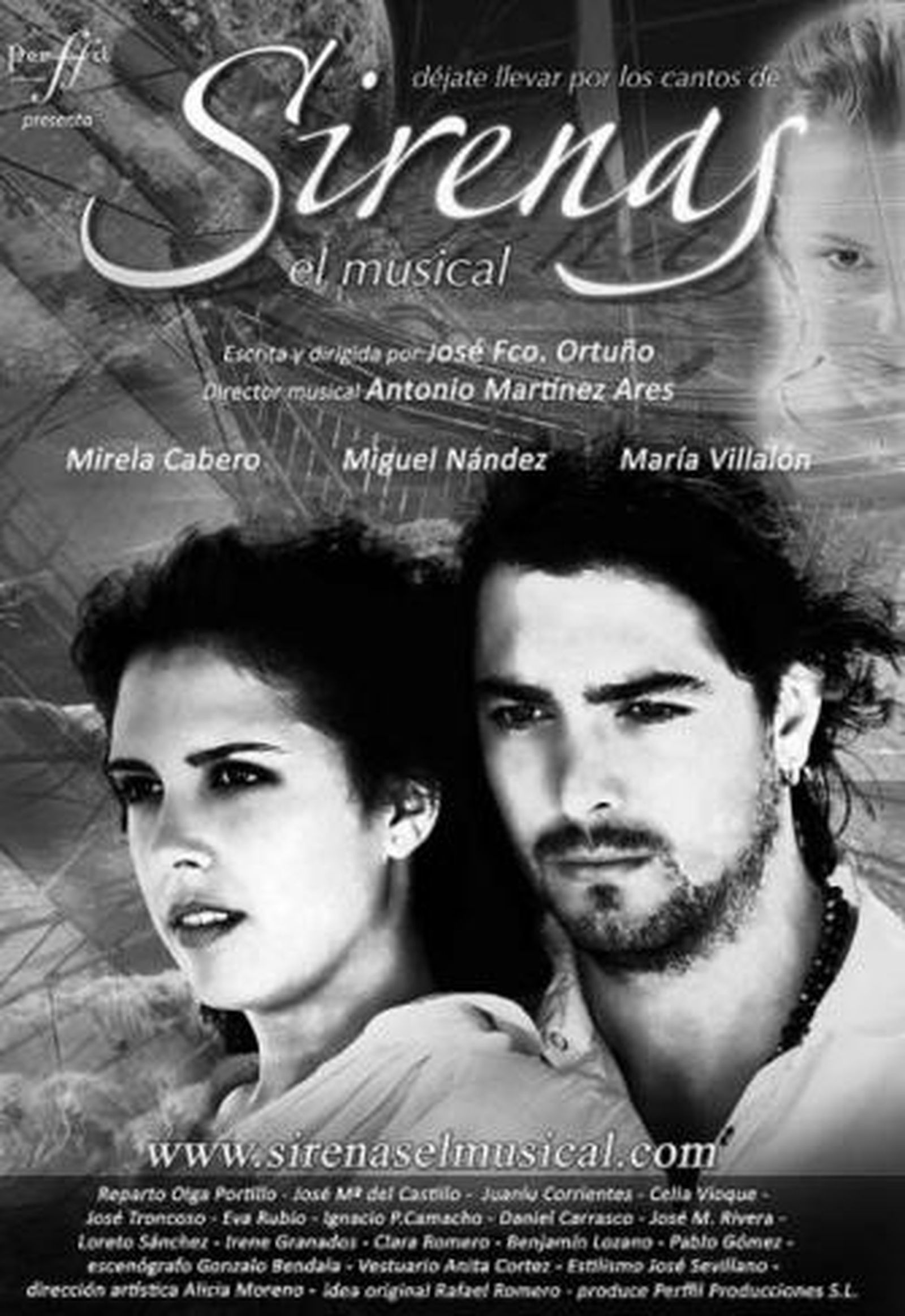 Mirela y Miguel Nández, en el cartel que promocionará el espectáculo.