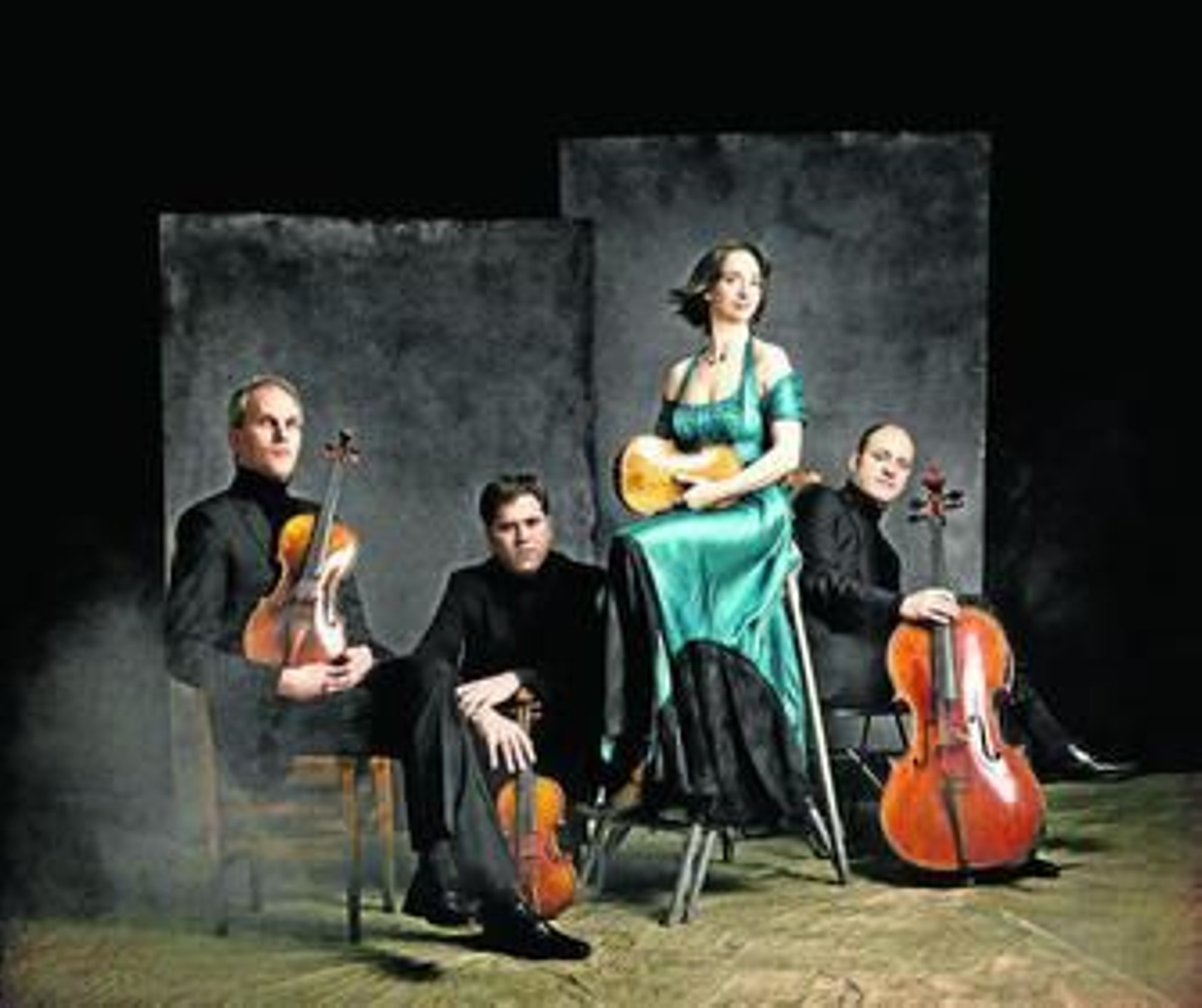 El Cuarteto Casals: Jonathan Brown, Abel Tomás, Vera Martínez y Arnau Tomás (de izquierda a derecha).