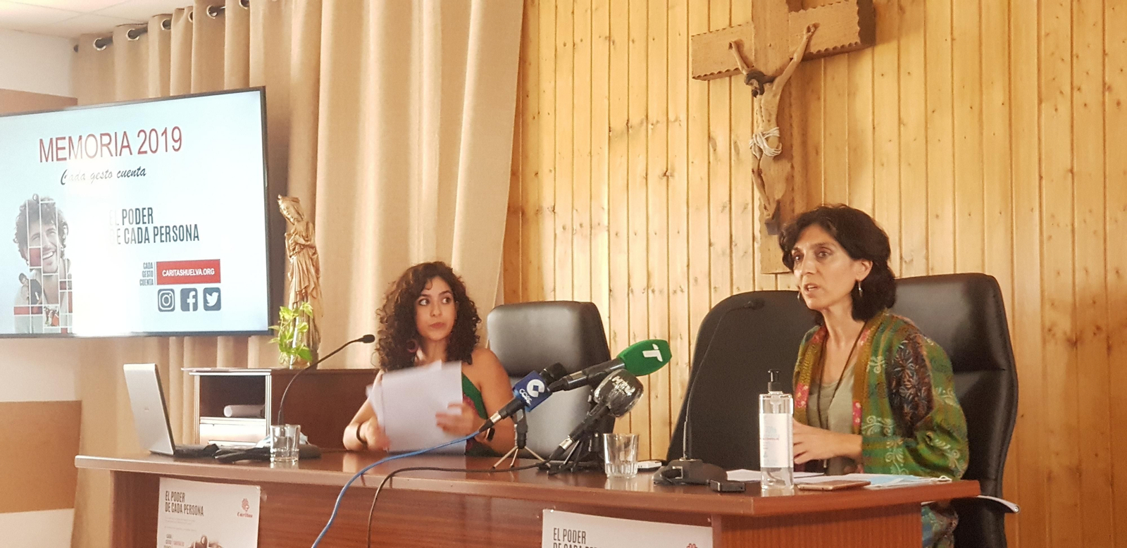 Peña Monje y Pilar Vizcaíno en la presentación de la memoria anual de 2019 Peña Monje y Pilar Vizcaíno en la presentación de la memoria anual de 2019