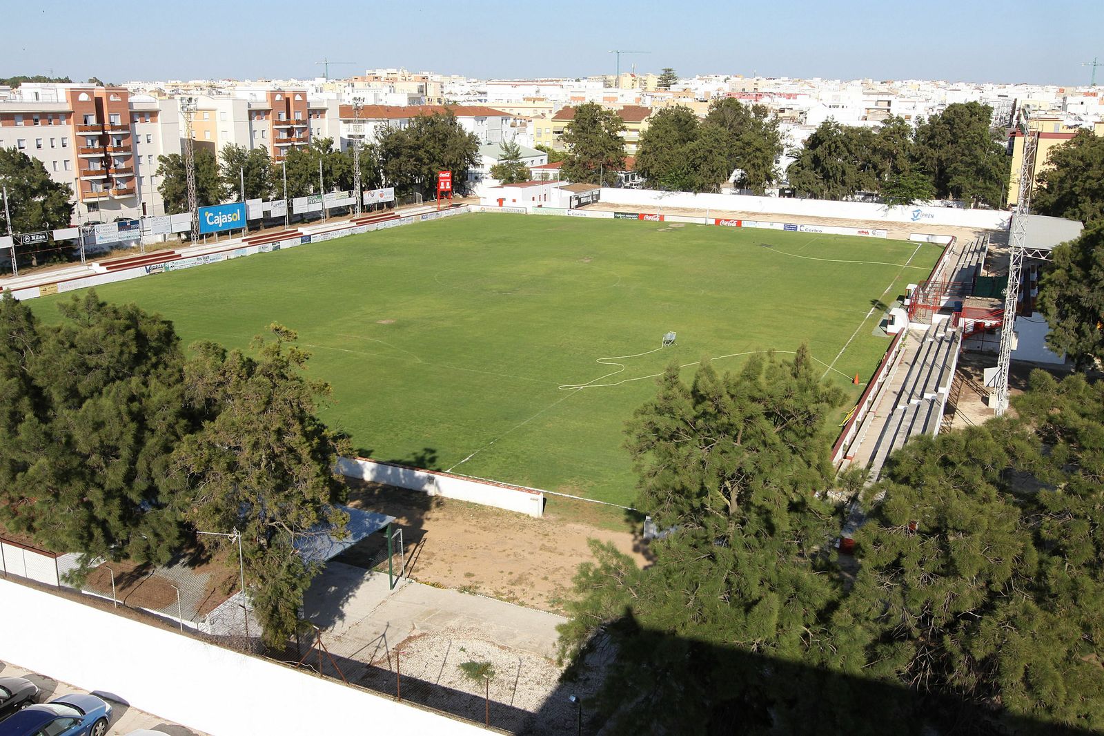 Vista aérea del Campo Municipal de Deportes, en una imagen de archivo.