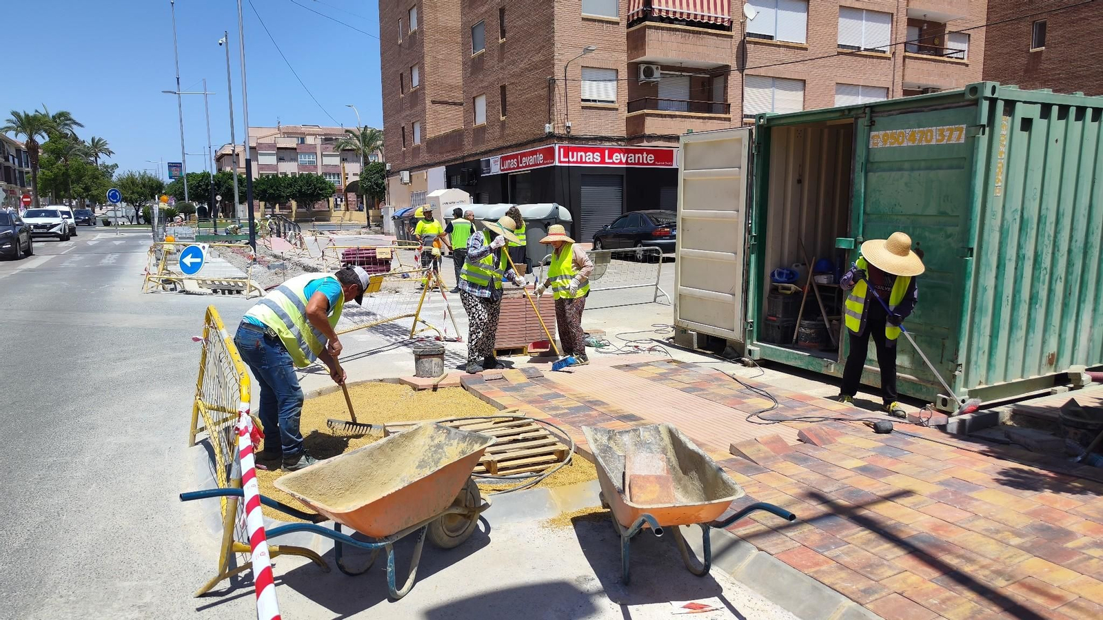 Las obras afectan a nueve vías de la localidad.