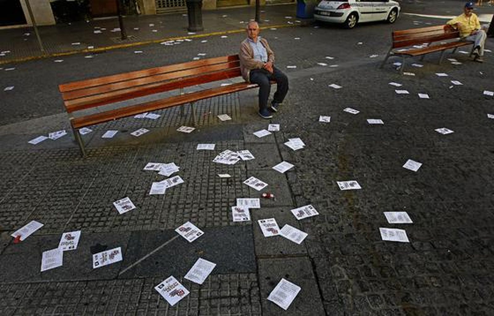 Los piquetes tomaron el centro de la capital desde primera hora de la mañana para impedir la apertura de comercios y empresas. /Julio González