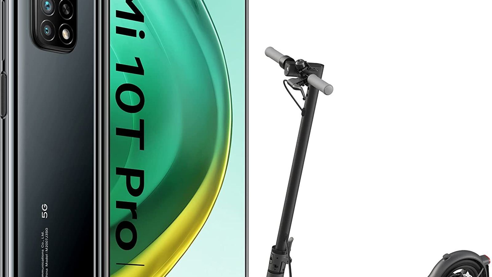 Pack Xiaomi Mi 10T Pro 5G Negro y Mi Electric Scooter 1S