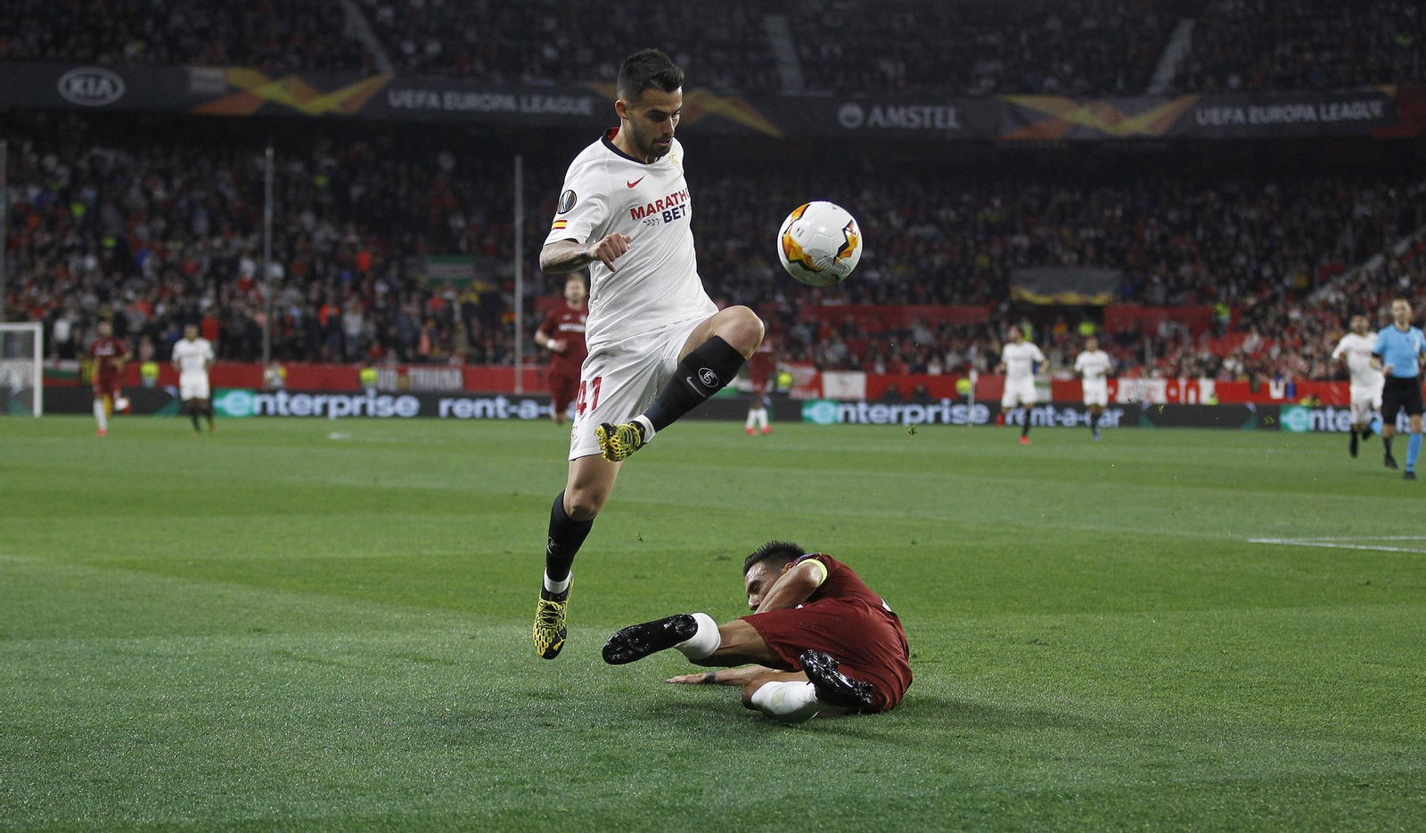 Las imágenes del Sevilla FC- CFR Cluj