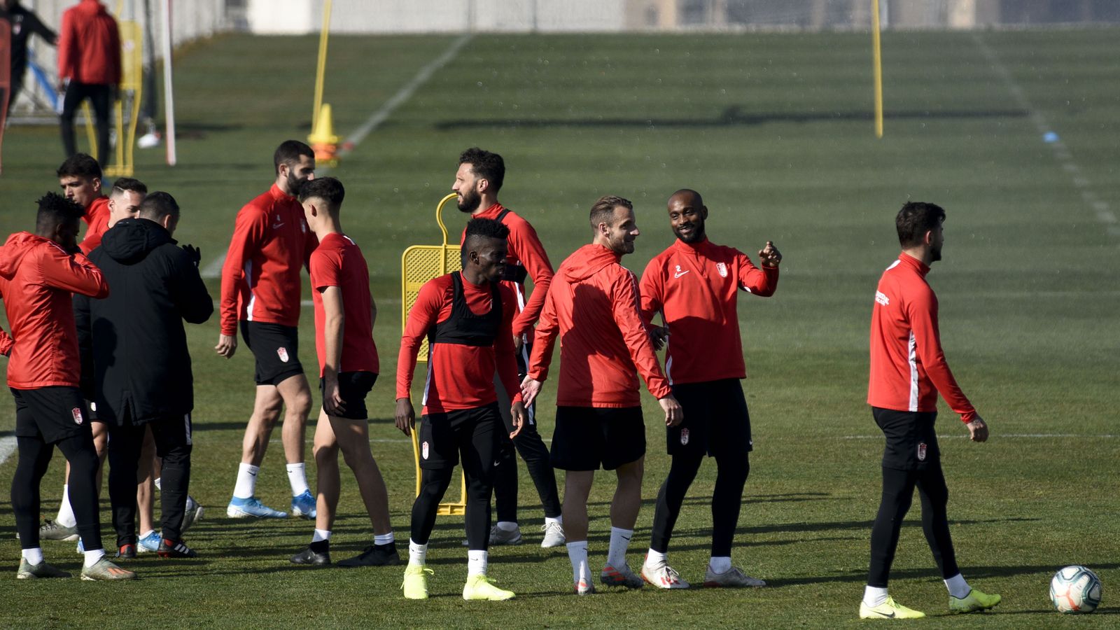 Los rojiblancos, centrados en el partido del domingo ante el Barcelona