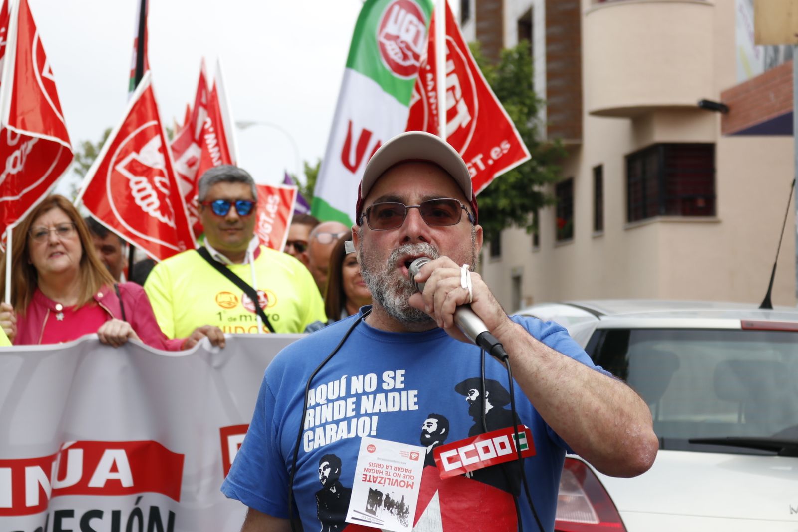La manifestación por el Día del Trabajador en La Línea