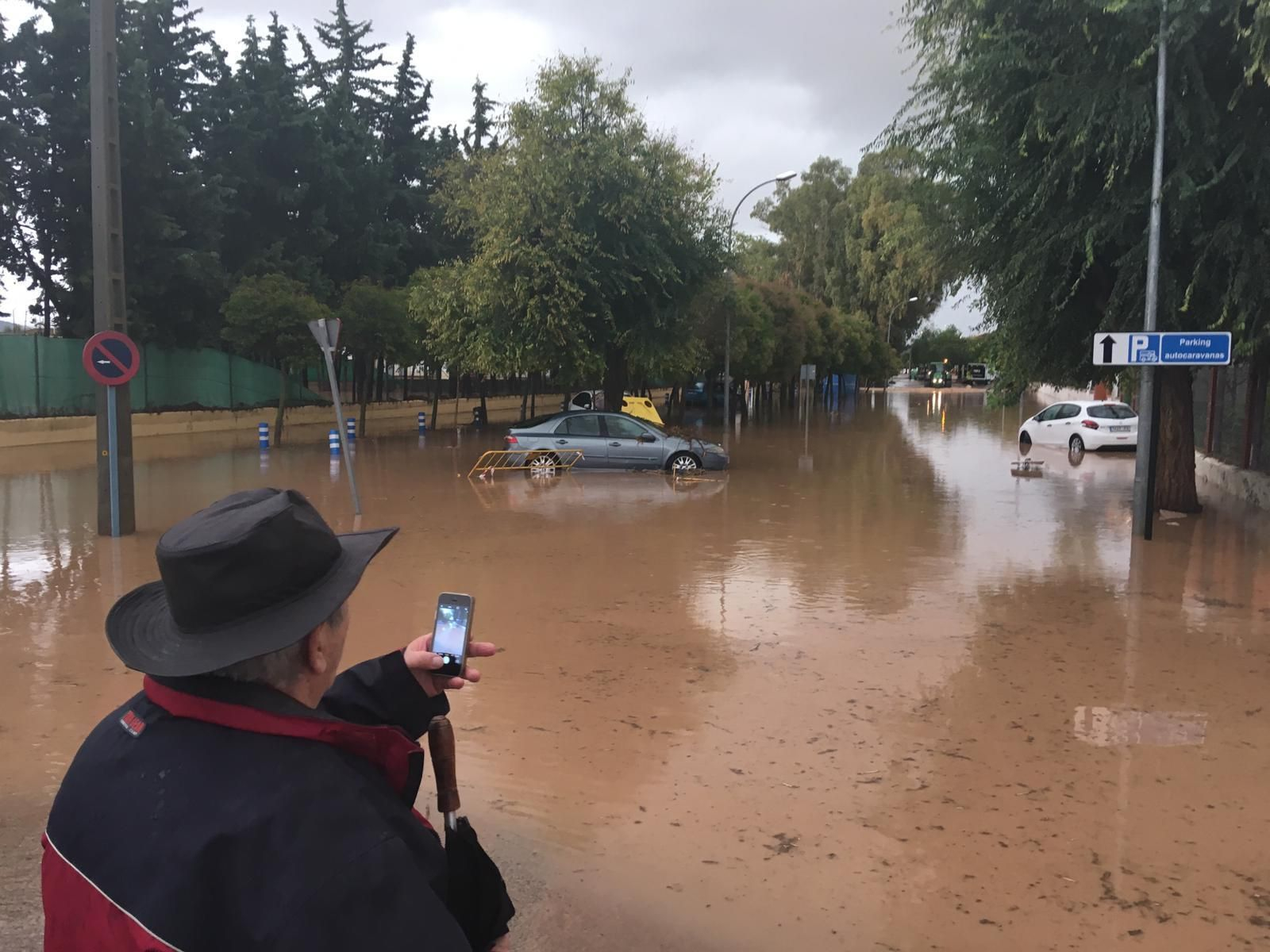 Un vecino fotografía los efectos del temporal en Campillos