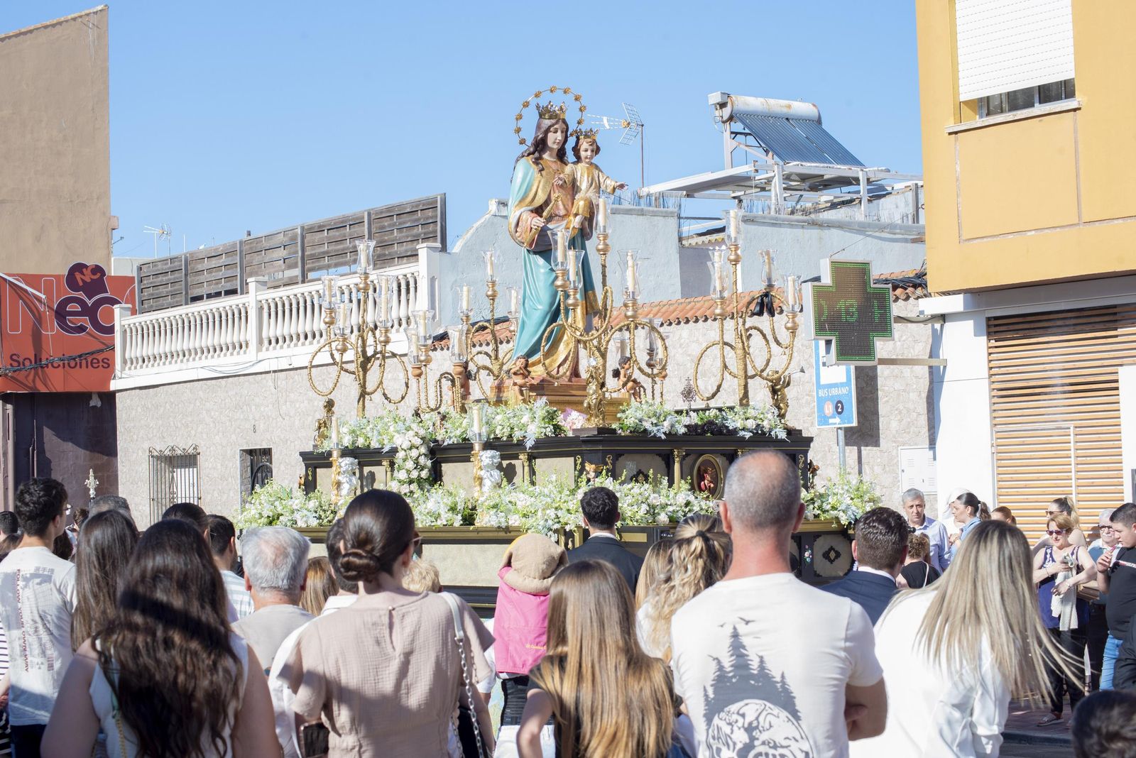 Las fotos de la procesión de María Auxiliadora en La Línea