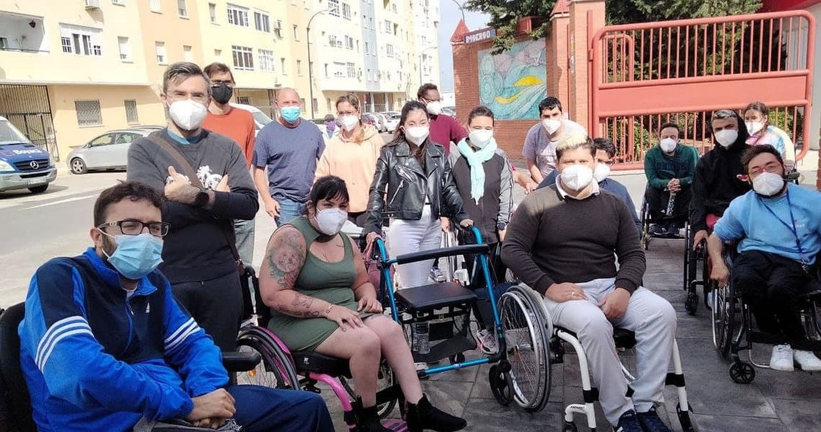 Responsables de IU y residentes del CRMF.