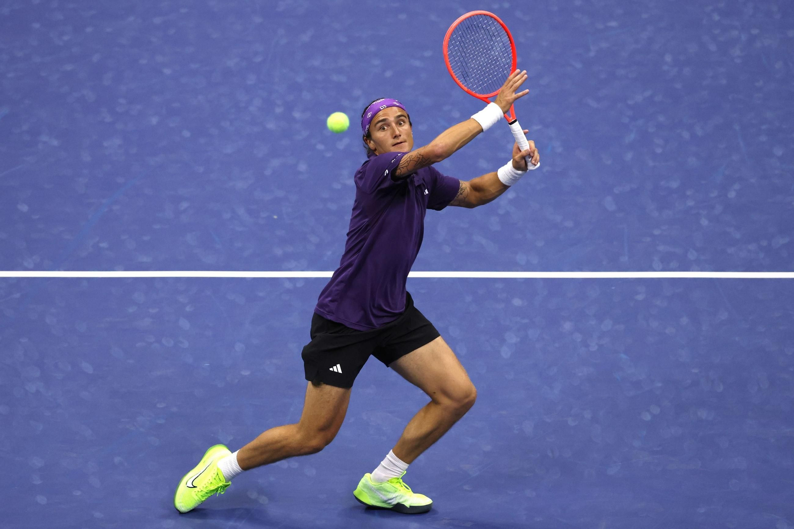 Las fotos del demoledor Alcaraz en la segunda ronda del US Open