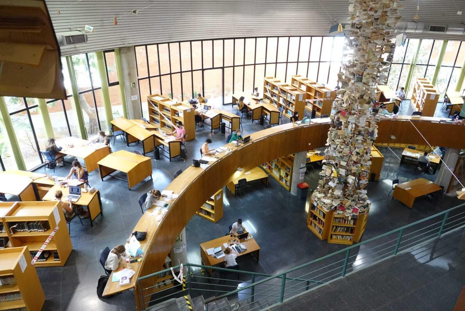 Vista de la Biblioteca General de la Universidad de Málaga.