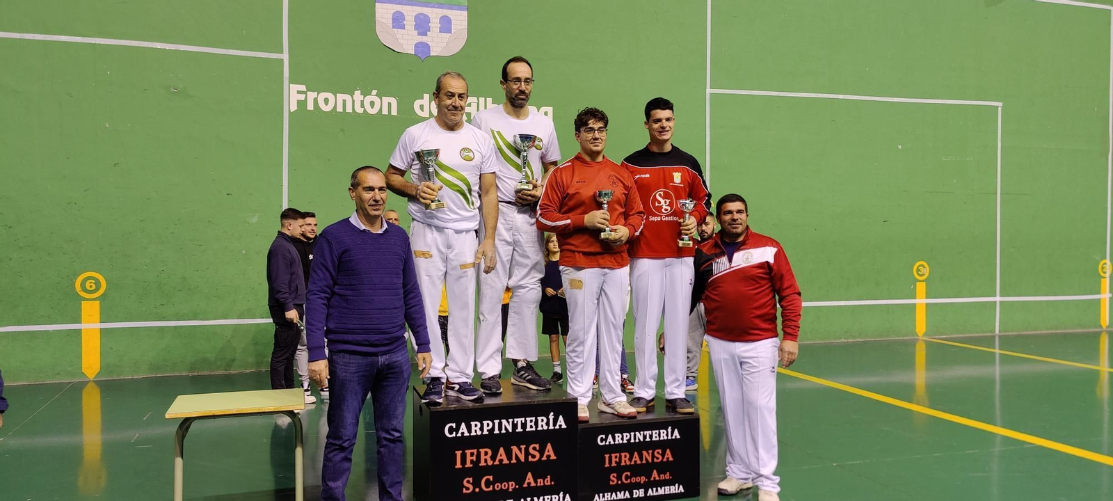 El podium de este Campeonato de Andalucía celebrado en tierras alhameñas.